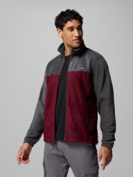 Мужская флисовая куртка Columbia 1160776675 (Красный/Серый XXL)