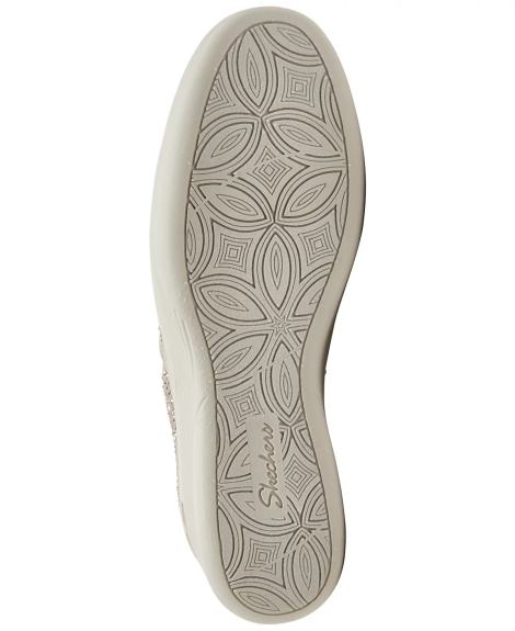Жіночі мокасини Martha Stewart x Skechers сліпони зі стразами 36,5 (6,5 US) 23,5 см Бежевий 1159841102