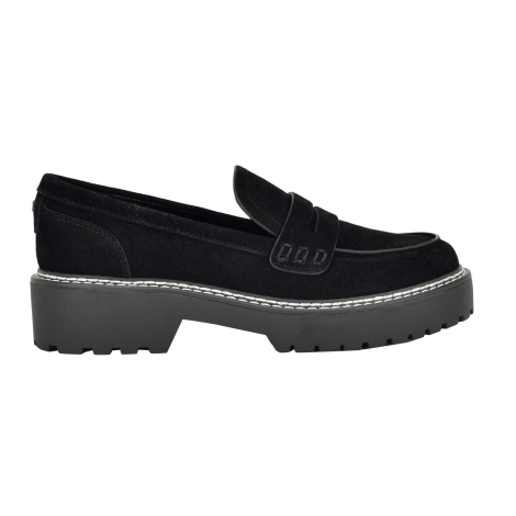Замшеві лофери Suzie Calvin Klein 37 (6,5 US) 23,7 см Чорний 1159840590