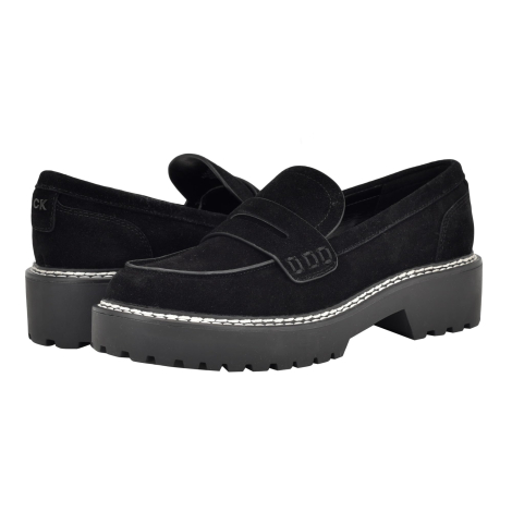 Замшеві лофери Suzie Calvin Klein 37 (6,5 US) 23,7 см Чорний 1159840590