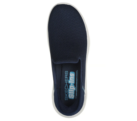 Жіночі мокасини Skechers сліпони 37,5 (7,5 US) 24,5 см Синій 1159840929