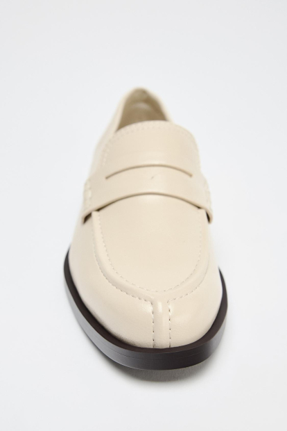 Жіночі лофери ZARA 38 (7,5 US) 25 см Бежевий 1159842972