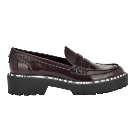 Жіночі лофери Suzie Calvin Klein з екошкіри 40 (9,5 US) 26 см Бордовий 1159843282