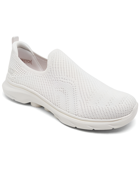 Женские слипоны GO WALK 7 Amina Skechers 39 (9 US) 26 см Молочный 1159845096