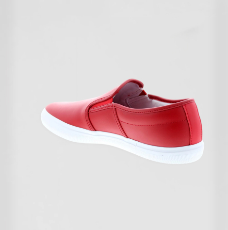 Мужские кожаные слипоны Lacoste 47 (13 US) 30,5 см Красный 1159848076