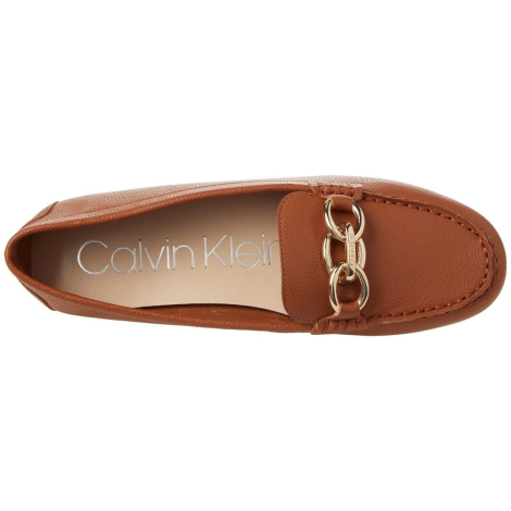 Женские лоферы Calvin Klein с логотипом 36,5 (6 US) 23,5 см Коричневый 1159849588