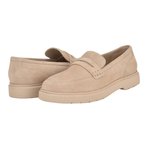 Женские замшевые лоферы Brinda Calvin Klein 40 (9,5 US) 26,5 см Бежевый 1159854161