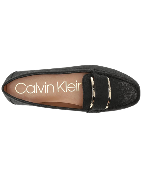 Женские лоферы Calvin Klein с металлическим декором 38 (7,5 US) 24,5 см Черный 1159854721