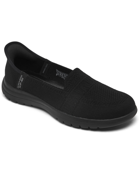 Жіночі сліпони On The Go Flex Camellia Skechers 37,5 (7,5 US) 24 см Чорний 1159856789