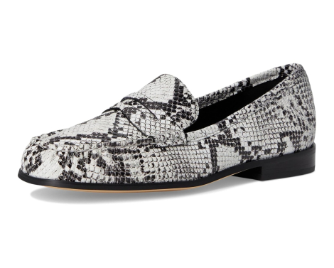 Женские кожаные лоферы Carlson Michael Kors 37 (7 US) 24 см Черный/Белый 1159861936