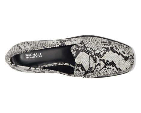 Женские кожаные лоферы Carlson Michael Kors 37 (7 US) 24 см Черный/Белый 1159861936