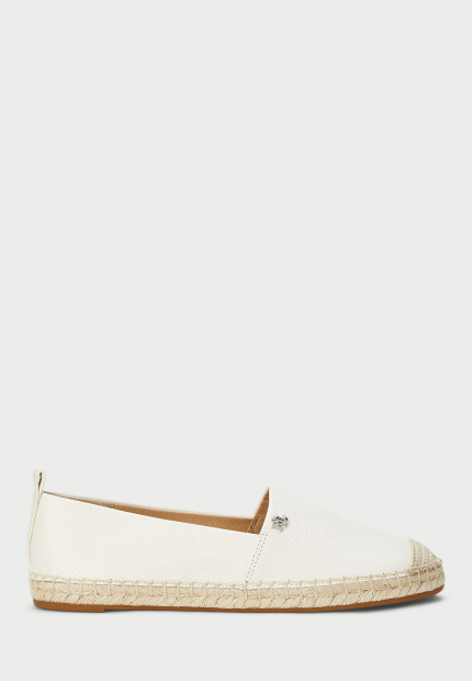 Женские эспадрильи Cameryn Lauren Ralph Lauren из натуральной кожи 37 (6,5 US) 24 см Молочный 1161447985