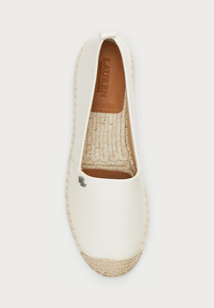 Женские эспадрильи Cameryn Lauren Ralph Lauren из натуральной кожи 37 (6,5 US) 24 см Молочный 1161447985