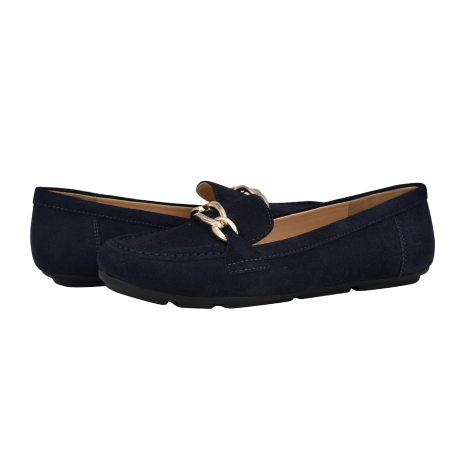 Женские замшевые лоферы Calvin Klein 37 (6,5 US) 24 см Синий 1162290257