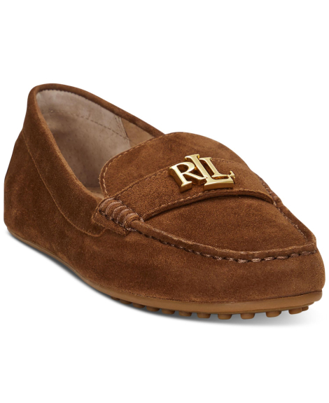 Женские замшевые лоферы Barnsbury Lauren Ralph Lauren 41 (9,5 US) 26,5 см Коричневый 1162420487