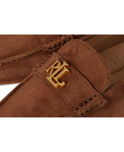 Женские замшевые лоферы Barnsbury Lauren Ralph Lauren 41 (9,5 US) 26,5 см Коричневый 1162420487