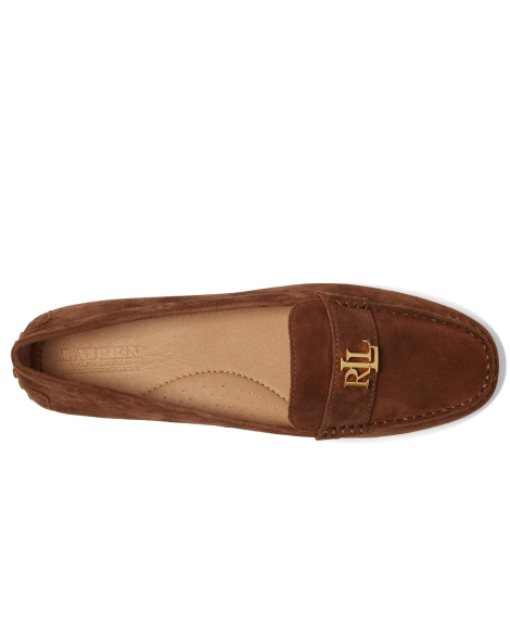 Женские замшевые лоферы Barnsbury Lauren Ralph Lauren 41 (9,5 US) 26,5 см Коричневый 1162420487
