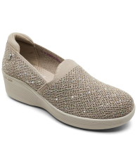 Женские мокасины Martha Stewart x Skechers слипоны со стразами 37,5 (7,5 US) 24,5 см Бежевый 1159839756
