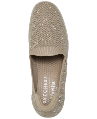 Жіночі мокасини Martha Stewart x Skechers сліпони зі стразами 36,5 (6,5 US) 23,5 см Бежевий 1159841102