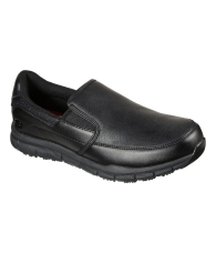Мужские слипоны Nampa Groton Skechers из экокожи 44 (9,5 US) 29 см Черный 1159840259