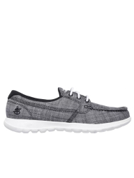 Женские мокасины Skechers слипоны 39 (9 US) 26,5 см Серый 1159840686