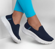 Жіночі мокасини Skechers сліпони 37,5 (7,5 US) 24,5 см Синій 1159840929