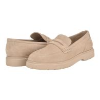 Женские замшевые лоферы Brinda Calvin Klein 40 (9,5 US) 26,5 см Бежевый 1159854161