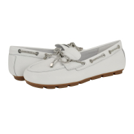 Женские кожаные лоферы Guess с бантиком из страз 39,5 (9 US) 26 см Белый 1159854361