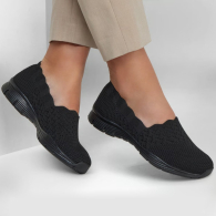 Женские слипоны Seager-Stat Skechers 38,5 (8,5 US) 25,5 см Черный 1159854829