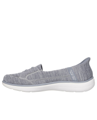 Жіночі мокасини Skechers сліпони 36,5 (6,5 US) 23,5 см Сірий 1159942920