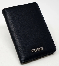 Стильна обкладинка для паспорта з екошкіри Guess 1159805491 (Чорний, One size)
