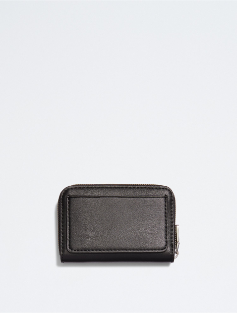 Стильний невеликий гаманець на блискавці Calvin Klein з логотипом оригінал 1159787108 (Чорний, One size)