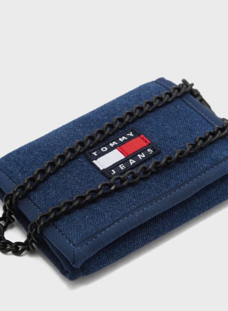 Чоловічий гаманець Tommy Hilfiger з логотипом 1159796880 (Білий/синій, One size)