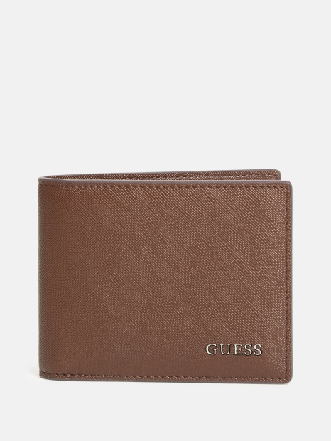 Стильний чоловічий гаманець Guess 1159797123 (Коричневий, One size)