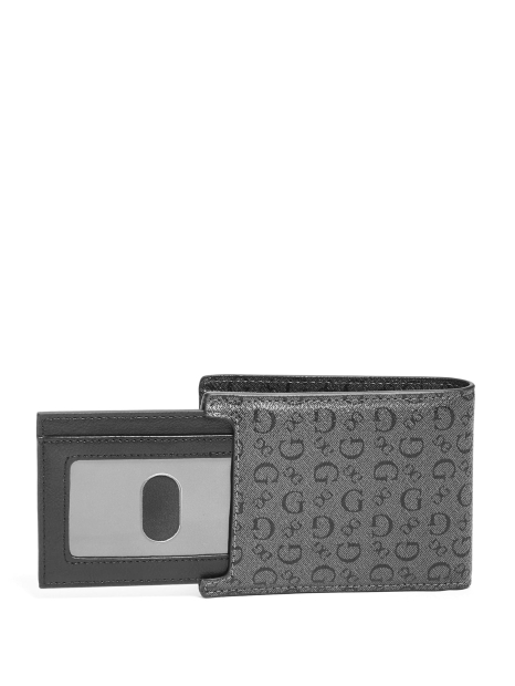 Подвійний чоловічий гаманець Guess з картхолдером 1159797329 (Сірий, One size)