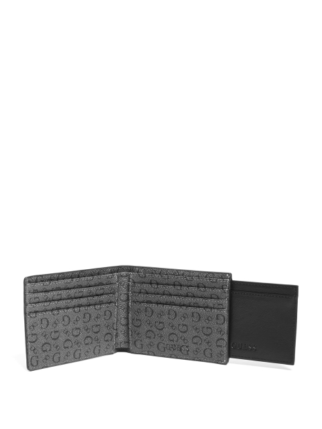 Двойной мужской кошелек Guess с картхолдером 1159797329 (Серый, One size)