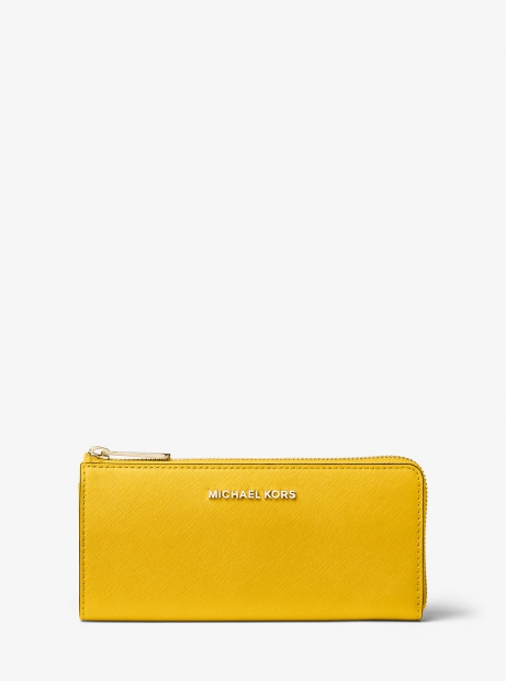 Стильний гаманець шкіряний Michael Kors з логотипом 1159811592 (Жовтий, One size)