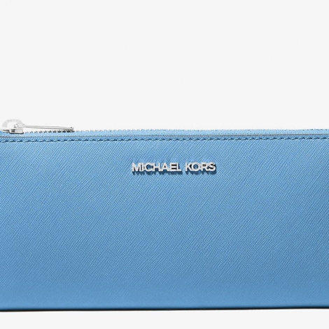 Стильний гаманець шкіряний Michael Kors з логотипом 1159811593 (Блакитний, One size)