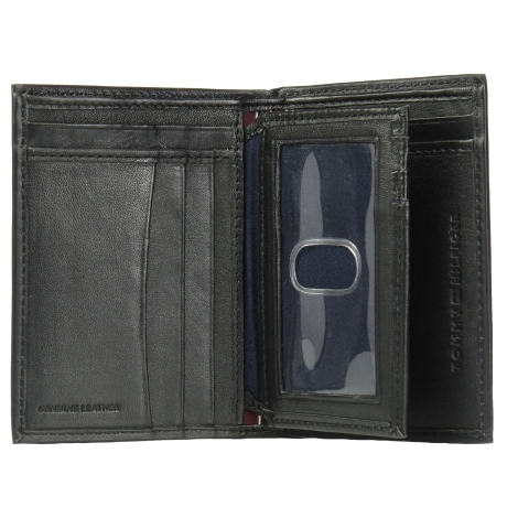 Мужской кожаный кошелек Tommy Hilfiger 1159823724 (Черный One size)