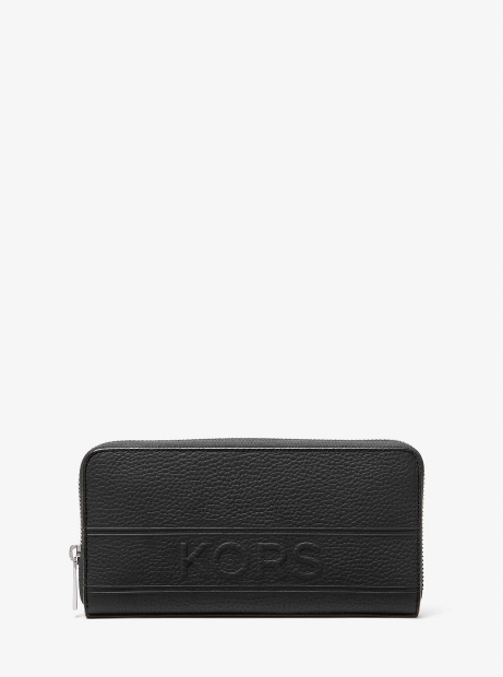 Шкіряний гаманець Michael Kors з логотипом 1159826419 (Чорний One size)