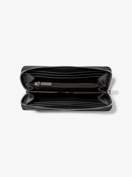 Шкіряний гаманець Michael Kors з логотипом 1159826419 (Чорний One size)