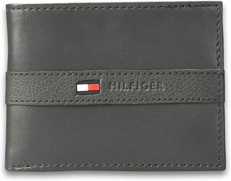 Серый кожаный кошелек Tommy Hilfiger art118709