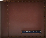 Кошелек кожаный Tommy Hilfiger бумажник art963663 (Коричневый)