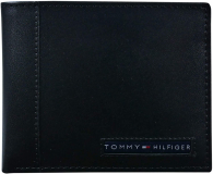 Кошелек кожаный Tommy Hilfiger бумажник art247613 (Черный)