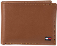 Кошелек кожаный Tommy Hilfiger бумажник портмоне art553858 (Коричневый)