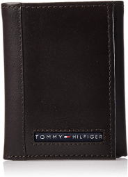 Кошелек кожаный Tommy Hilfiger бумажник портмоне art382999 (Коричневый)