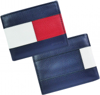 Кошелек кожаный Tommy Hilfiger бумажник портмоне art204468 (Синий)