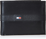 Кошелек кожаный Tommy Hilfiger бумажник портмоне art522021 (Черный)