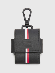Кожаный чехол для наушников Tommy Hilfiger с логотипом 1159769853 (Черный, One size)