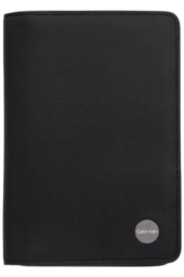 Мужской кожаный кошелек Calvin Klein с логотипом 1159783079 (Черный, One size)